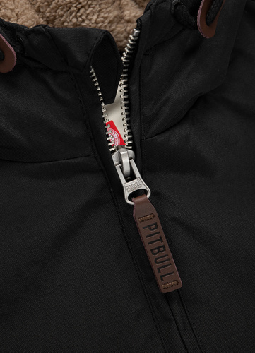 Pit Bull West Coast Elkwood 3 Sherpa Hooded Black Jacken - 529112900