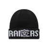 Czapka zimowa New Era NFL Las Vegas Raiders Wordmark Black Cuff Knit Beanie Czarna - 60691248