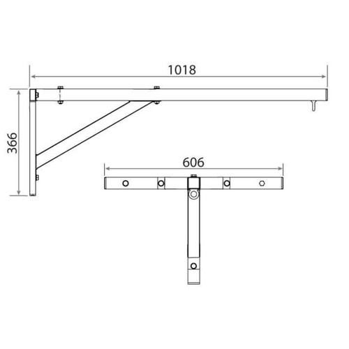 Wall mount for boxing bag DBX BUSHIDO - KSH008