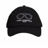 Karl Lagerfeld Paris Black Adjustable Cap Glasses - L5WH7946 blk