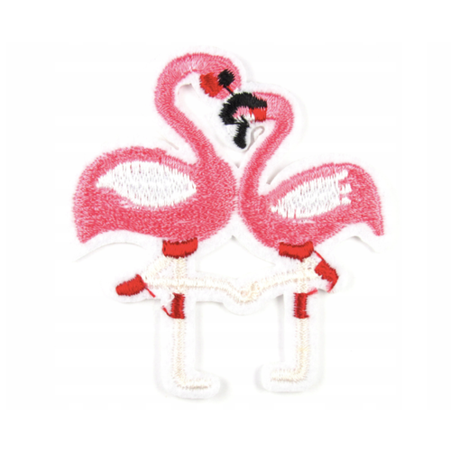 Naszywka Naprasowanka Termo Aplikacja Flamingi