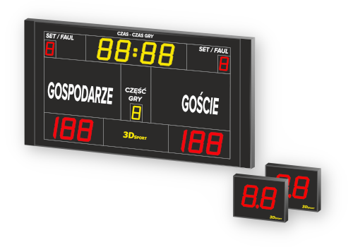 Tablica wyników DTS-160 na halę sportową