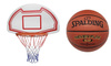 Basketball Backboard MASTER 90 x 60 cm + Spalding Basketball