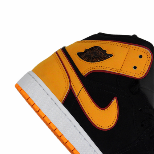 Buty sportowe męskie Air Jordan 1 Mid SE Black Orange Pomarańczowe - FJ4923-008