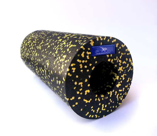 Roller wałek do masażu gładki yellow - black Yakimasport - 100501