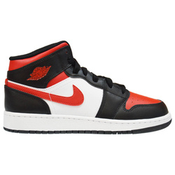 Buty do koszykówki Air Jordan 1 Mid GS Fire Red- 554725-079