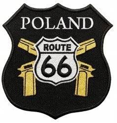 Naszywka Naprasowanka Aplikacja Motocyklowa Route 66 Poland