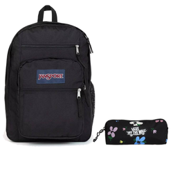 Plecak szkolny JanSport Big Student Backpack 34L Black + Piórnik Vans