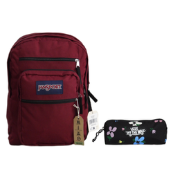 Plecak szkolny JanSport Big Student Backpack 34L Russet Red + Piórnik Vans