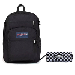 Plecak szkolny JanSport Student Backpack 34L Black + Piórnik Szkolny Vans