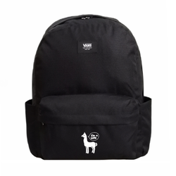 Plecak szkolny młodzieżowy Vans Old Skool Classic Backpack VN000H4WBLK1 + Custom Lama