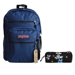 Plecak szkolny na JanSport Big Student Backpack 34L Navy + Piórnik Vans