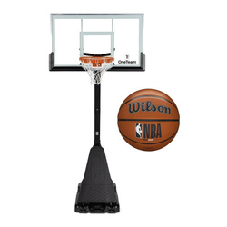 Zestaw do gry w koszykówkę kosz OneTeam + Piłka Wilson NBA DRV Plus Outdoor