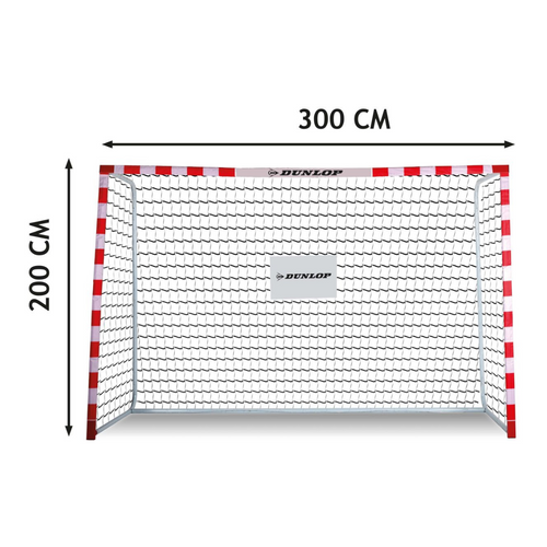 Bramka do piłki nożnej z siatką 300x200x110 cm Allround Dunlop - 0666