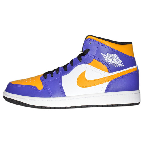 Buty  Air Jordan 1 MID Sneakersy Los Angeles Lakers LA - DQ8426-517