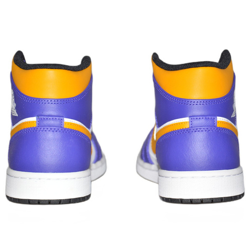 Buty  Air Jordan 1 MID Sneakersy Los Angeles Lakers LA - DQ8426-517