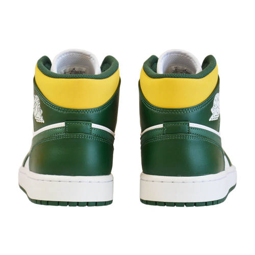 Buty Air Jordan 1 Mid Sonics White/Green/Yellow - 554724-371