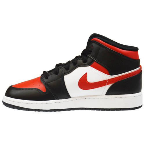 Buty do koszykówki Air Jordan 1 Mid GS Fire Red- 554725-079