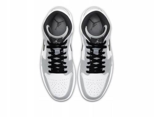 Buty męskie Air Jordan 1 Mid Light Smoke Grey - 554724-092