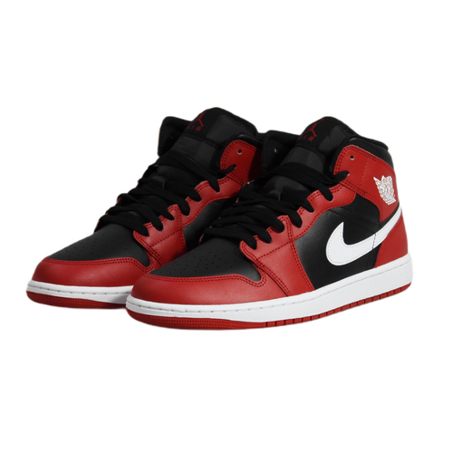 Buty męskie do koszykówki Air Jordan 1 Mid Black/Gym Red/White - DQ8426-061