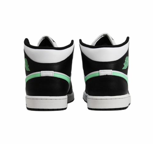 Buty sportowe męskie Air Jordan 1 Mid Green Glow Białe - DQ8426-103