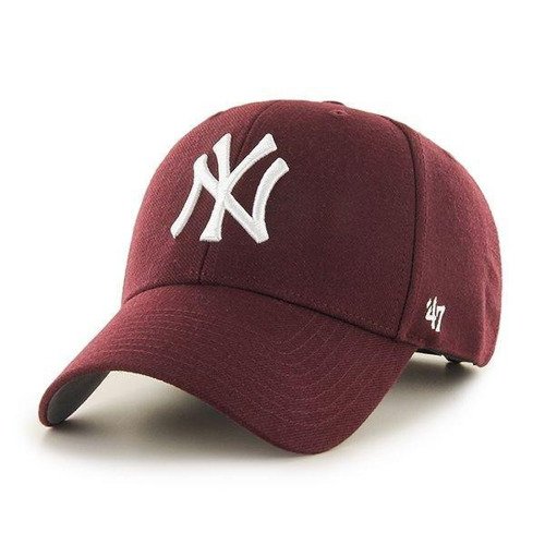 Czapka z daszkiem 47 Brand MLB NY New York Yankees '47 MVP Bordowa - B-MVP17WBV-KMA