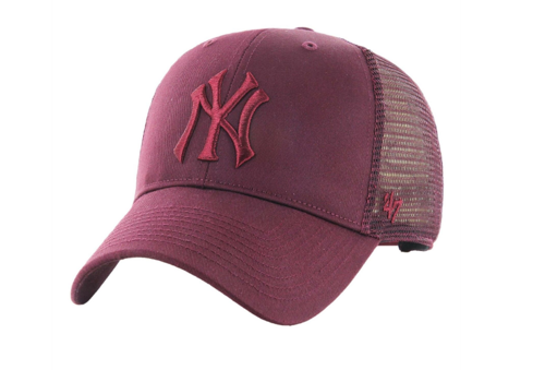 Czapka z daszkiem 47 Brand MLB New York Yankees Trucker bordowa - B-BRANS17CTP-KMD