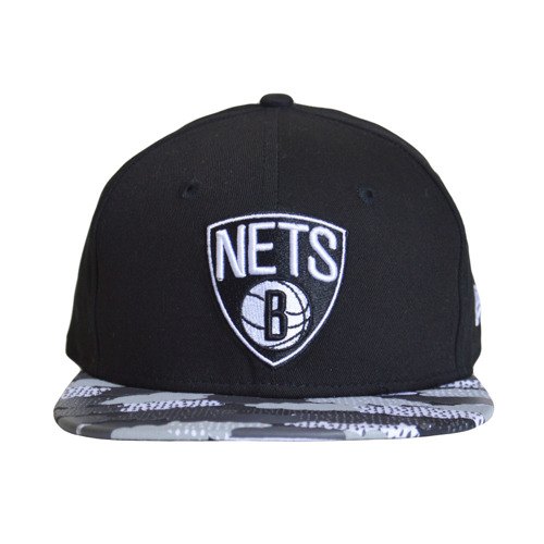 Czapka z daszkiem dziecięca New Era 59FIFTY NBA Brooklyn Nets - BSMSLIC020BRONET