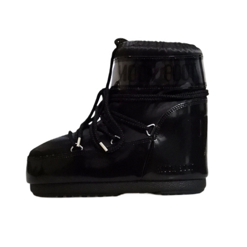 Damskie buty zimowe śniegowce Moon Boot MB Icon Low Glance Black - 80D1409350-N001