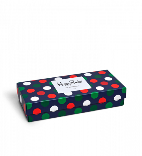 Giftbox 4-pack skarpetki Happy Socks Big dots - XBDO09-4000