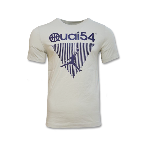 Koszulka Air Jordan Quai 54 T-shirt Short Sleeve Crew Light Bone/Neutral Indigo - DV6290-072