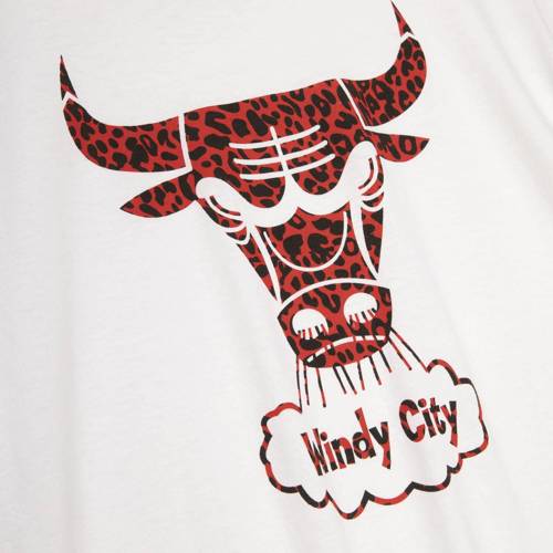 Koszulka męska Mitchell & Ness Chicago Bulls Wild Life Tee Biała