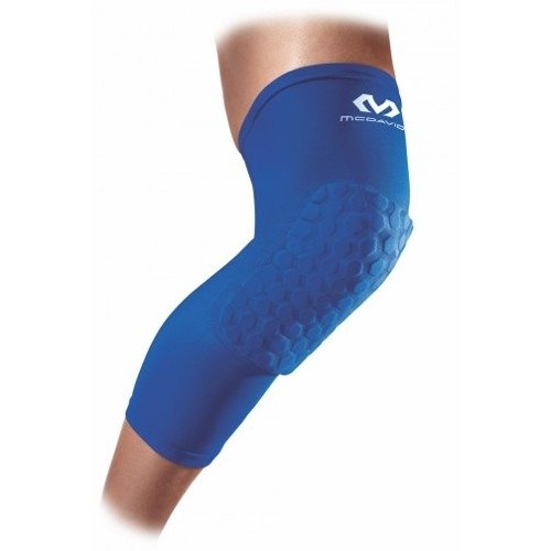 Ochraniacz na kolano ściągacz McDavid Leg HexPad niebieski - 2 sztuki