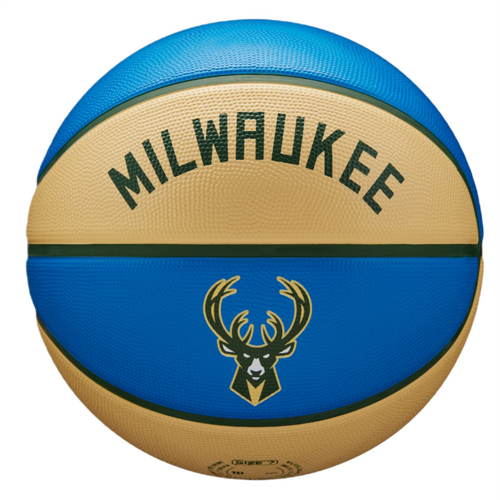 Piłka do koszykówki Kosza Wilson NBA Team City Edition Milwaukee Bucks Ball - WZ40165171