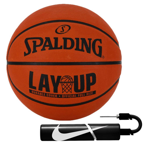 Piłka do koszykówki Spalding LAYUP outdoor na orlik + pompka Nike
