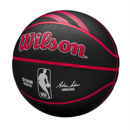 Piłka do koszykówki Wilson 2023-2024 NBA Chicago Bulls Team City Collector Basketball - WZ4024105