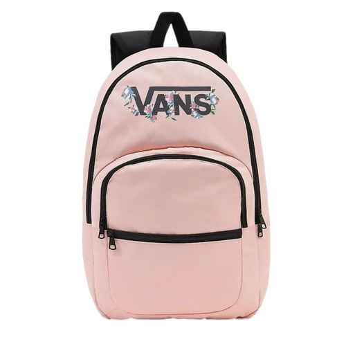 Plecak szkolny młodzieżowy VANS Ranged Backpack Pink Kwiaty - VN0A7UFNY6O