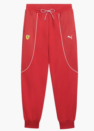 Spodnie sportowe męskie Puma Ferrari Race Sweat Pants CC Rosso Corsa - 620943-02