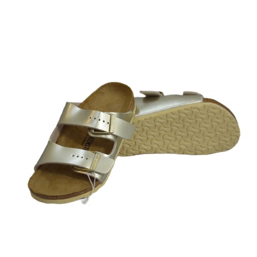 Wygodne Klapki Sandały Birkenstock Arizona Kids BS Electric Metallic Gold - 1014840