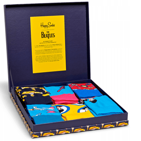 Zestaw 6 par skarpetek Giftbox 6-pack Happy Socks The Beatles XBEA10-6000