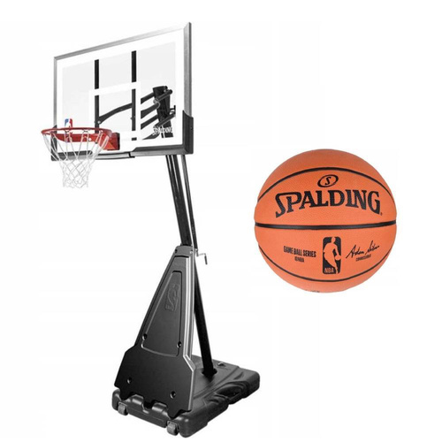 Zestaw kosz do koszykówki Spalding regulowany + Piłka Spalding