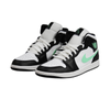 Buty sportowe męskie Air Jordan 1 Mid Green Glow Białe - DQ8426-103