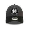 Czapka z daszkiem New Era 9FORTY NBA Brooklyn Nets Side Patch Dark Grey - 60565134