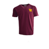 Koszulka Wood Wood Ace AA T-shirt Burgundy - 10235702-2222-Burgundy