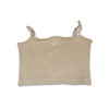 Koszulka damska Nike Sportswear Essential Rib Crop Top Sanddrift/White - DM6737-126